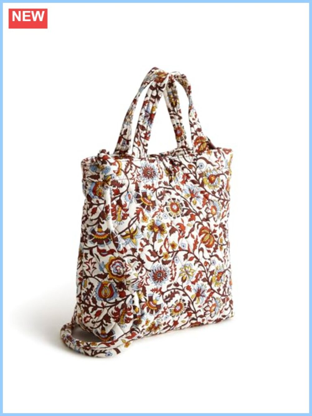 Vera Bradley Premium Cotton Mini Original Tote Bag Adjustable Strap